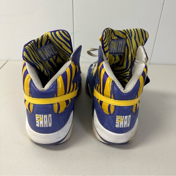 Reebok Shaq Attaq LSU Tigers Men's Pump Sneakers - Size 12 - Picture 6 of 12